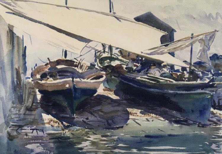 John Singer Sargent Boats Drawn Up China oil painting art